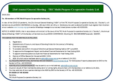 AGM NOTICE FRONT PAGE